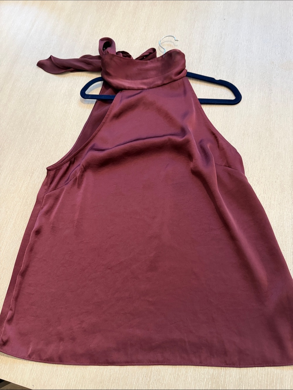 Wilfred Burgundy Halter Neck Blouse